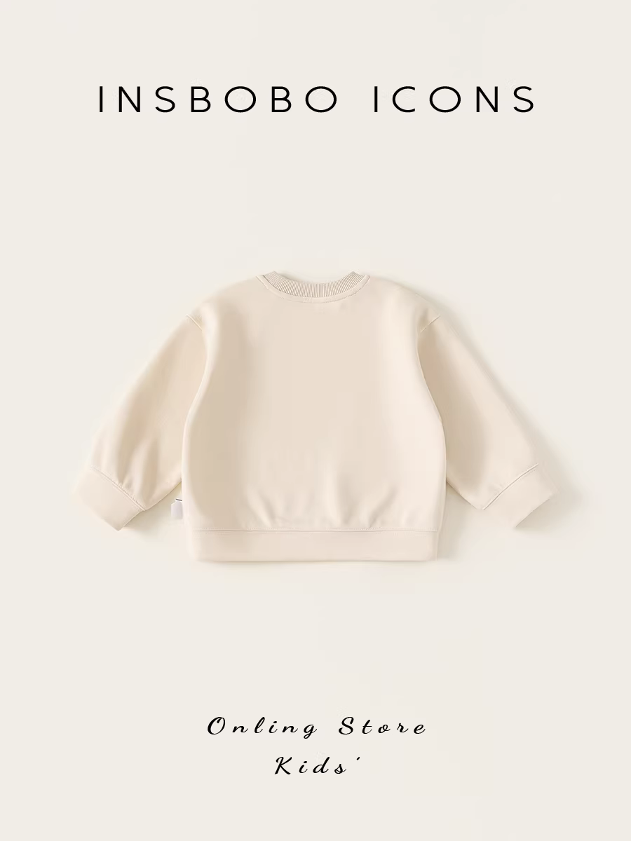 Áo thun bé trai INSbobo thu đông 2025 kiểu dáng thời trang, áo bé gái xuân thu thời trang, quần áo trẻ em