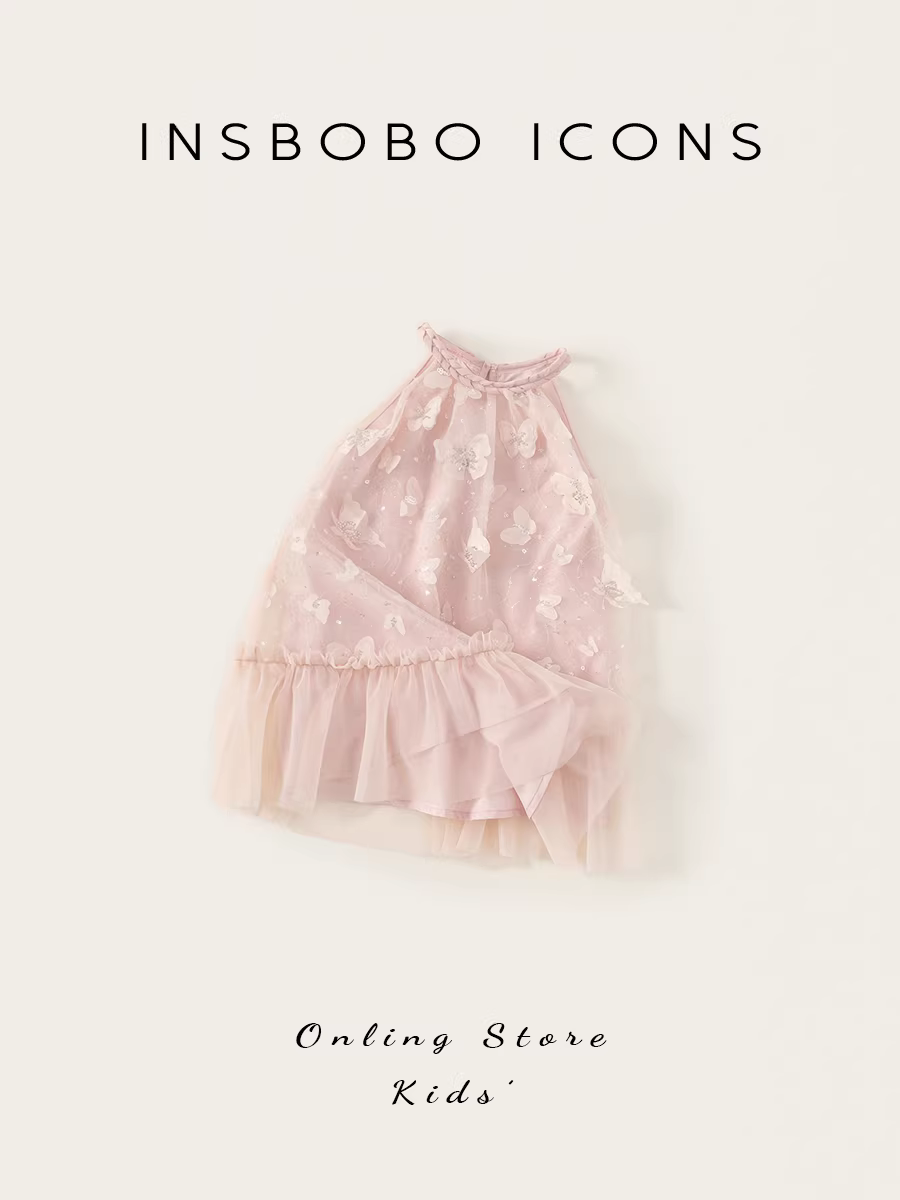 INSbobo váy bé gái mùa hè váy trẻ em váy bé gái một tuổi váy công chúa váy vải tuyn cao cấp