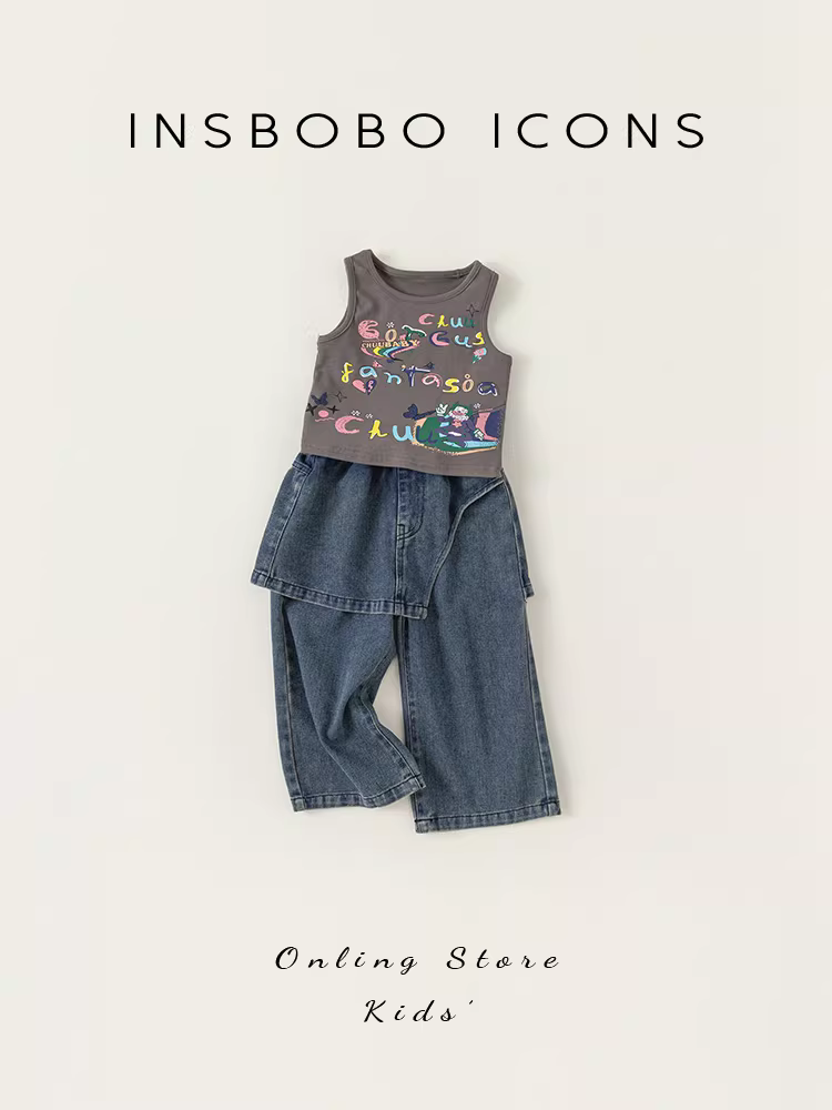 Quần bé gái, quần jean bé gái, quần áo thu đông trẻ em mới 2025, quần ống rộng bé gái, quần dài mùa thu, thời trang và hợp xu hướng.