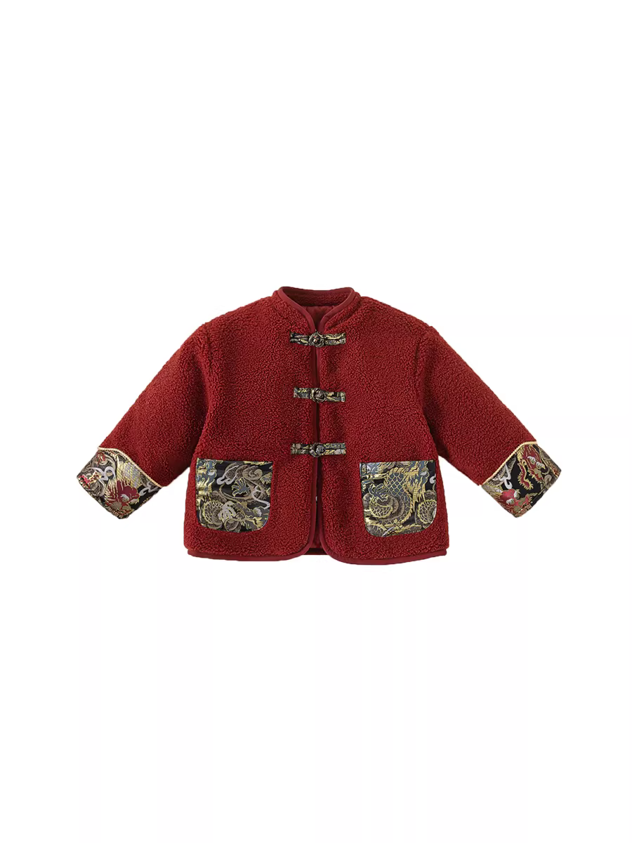 INSbobo Quần áo mùa đông Hanfu dành cho nữ sinh thường ngày dày dặn kiểu Tang phù hợp với trang phục sinh nhật đầu tiên của bé trai mùa đông đi chơi lễ hội hàng đầu