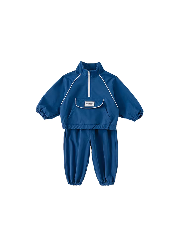 Bộ đồ bé trai thu đông 2025, kiểu thể thao năng động, hai mảnh, dài tay, thời trang, lịch lãm.