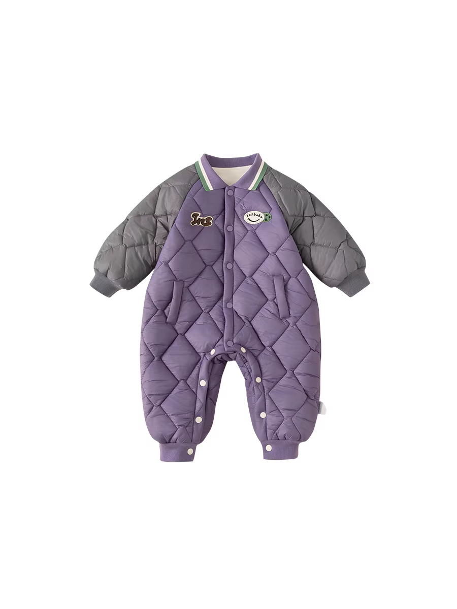 Quần áo trẻ em INSbobo thu đông 2025 kiểu mới, bộ liền thân giữ ấm mùa đông cho bé, kiểu dáng thời trang