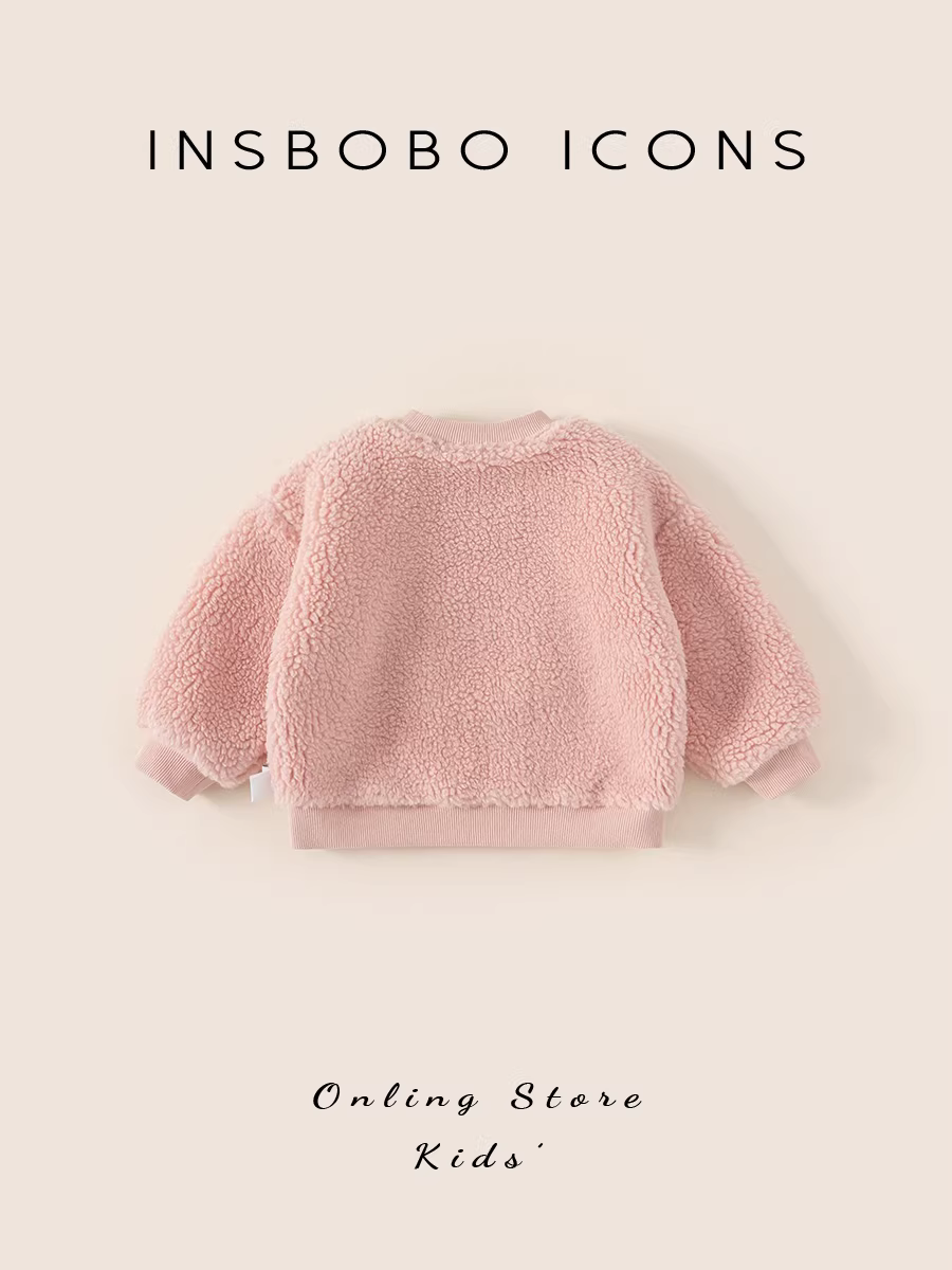 Áo thun nữ INSbobo 2025 kiểu mới thời trang trẻ em, áo bé gái sành điệu, chất liệu dày dặn, mặc mùa thu đông