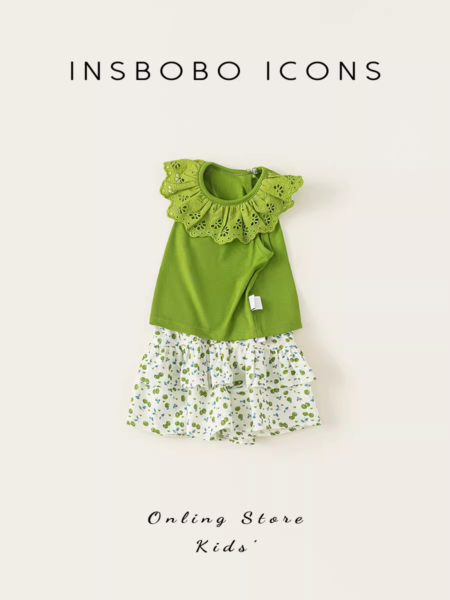 Bộ đồ sơ sinh INSbobo mùa hè 2025 kiểu mới quần áo bé gái quần áo trẻ em quần áo mùa hè cho trẻ sơ sinh thời trang