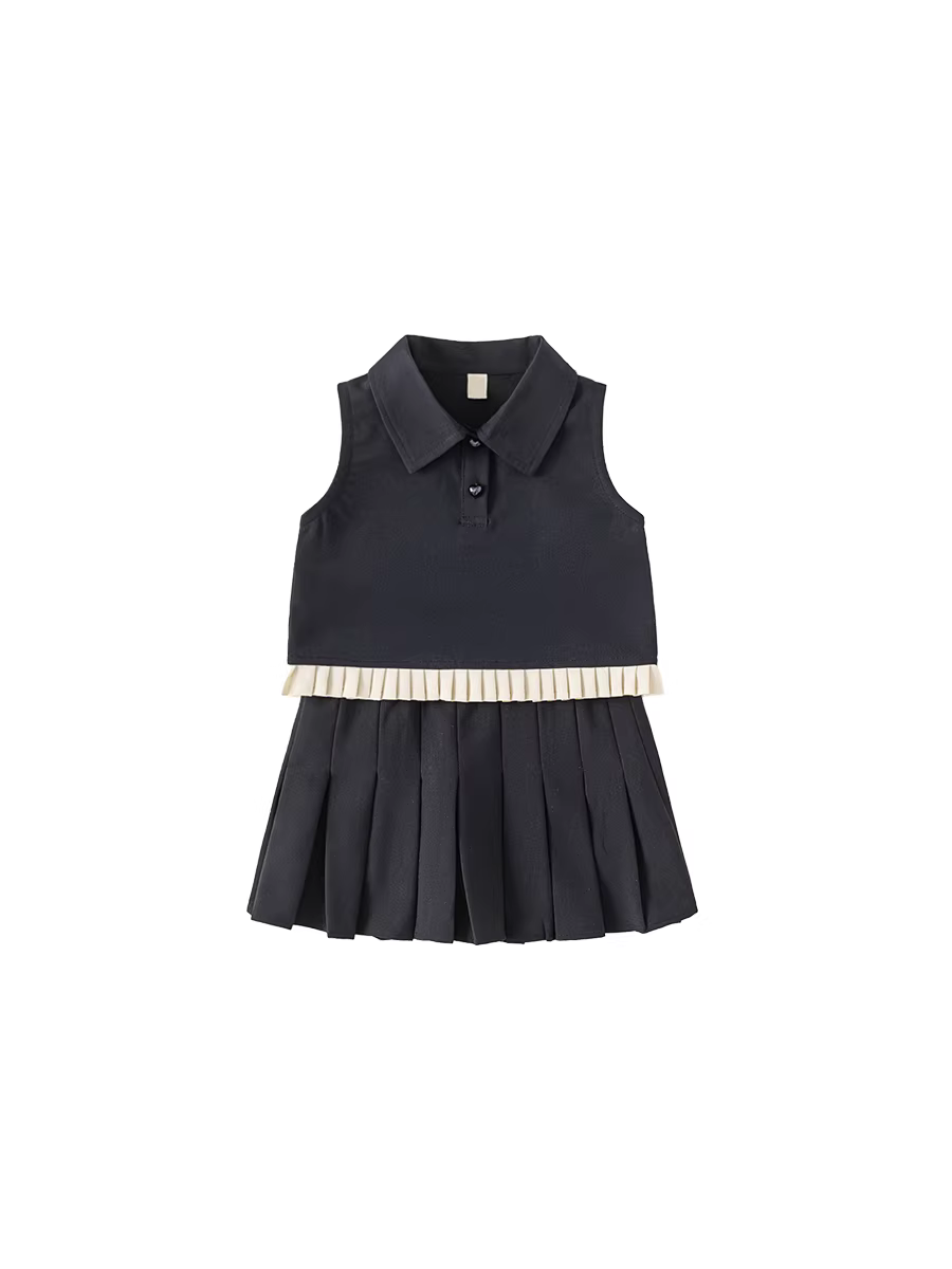 Bộ đồ hè INSbobo cho bé gái 2025 kiểu mới, bộ đồ thời trang trẻ em, váy hai mảnh, quần áo hè cho bé