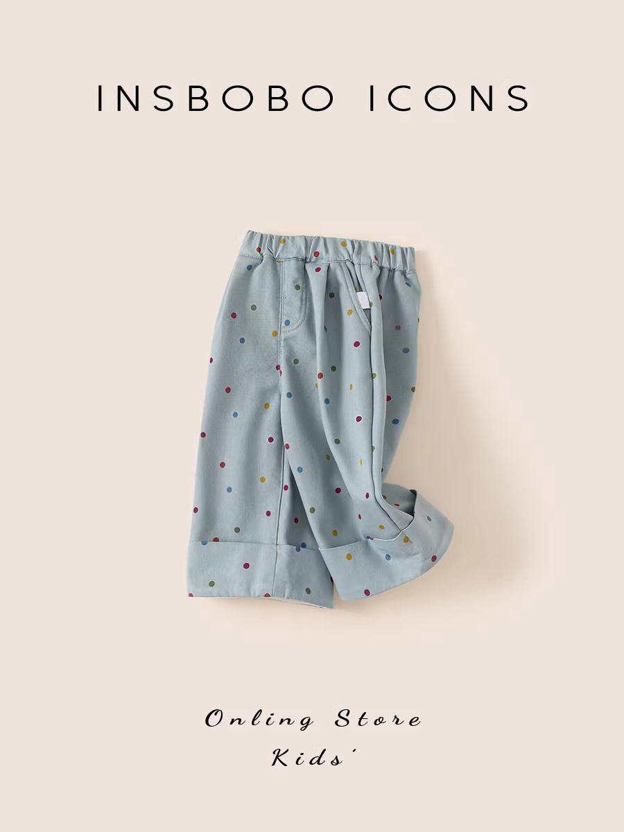 Quần bé gái INSbobo 2025 mới, quần mùa đông dày dặn, quần thường ngày trẻ em, quần dài thời trang mùa thu đông