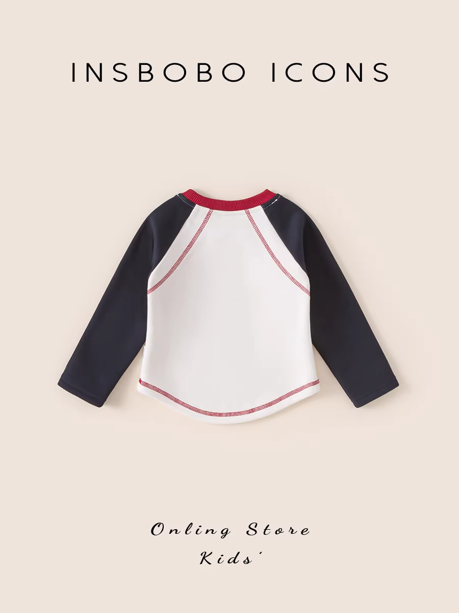 Áo thun bé gái INSbobo 2025 mẫu mới áo lót trẻ em mùa đông áo bé dày dặn mùa thu đông