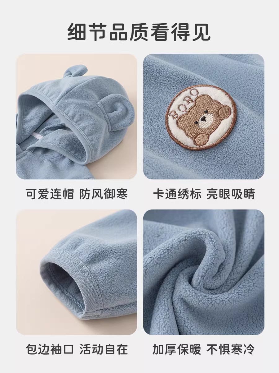 Quần áo trẻ em INSbobo mùa đông 2025 kiểu mới, bộ liền thân dài tay thời trang cho bé sơ sinh, bộ liền thân thu đông