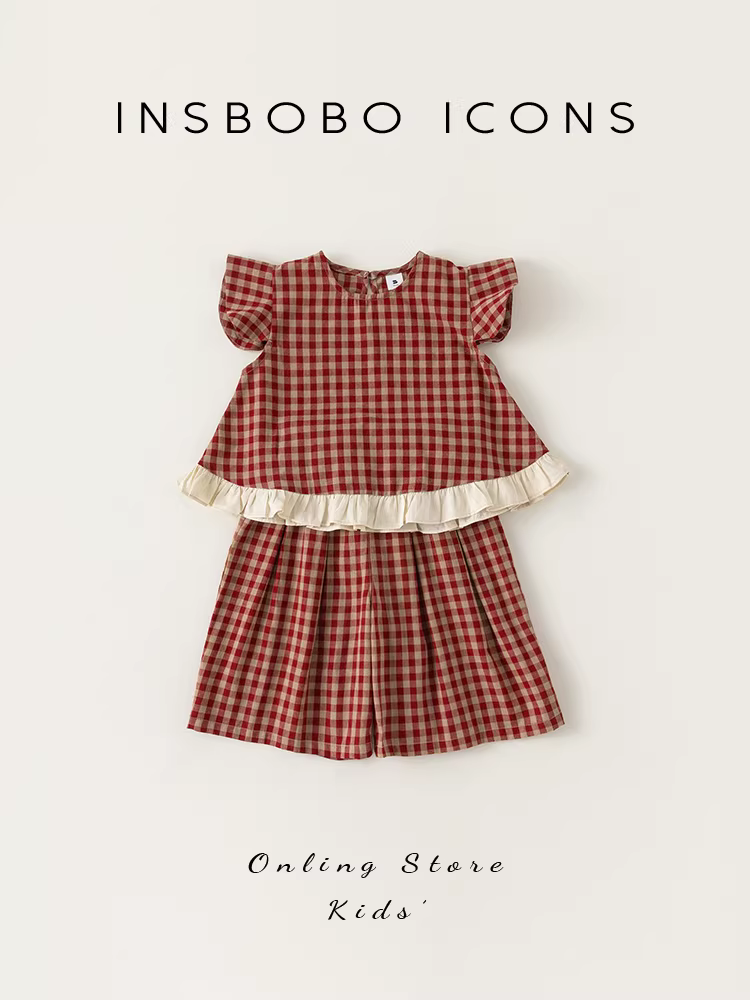 Bộ trang phục mùa hè cho bé gái, quần áo trẻ em thời trang, quần áo mùa hè sành điệu cho bé gái, kiểu mới 2025, quần áo mùa hè cho bé gái nhỏ.