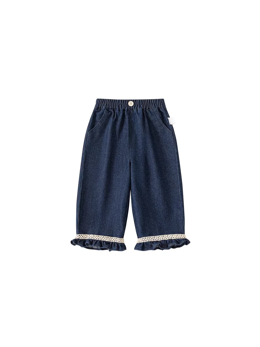 Quần bé gái INSbobo mùa thu quần jean trẻ em xuân thu 2025 quần dài bé sơ sinh siêu dễ thương quần áo trẻ em