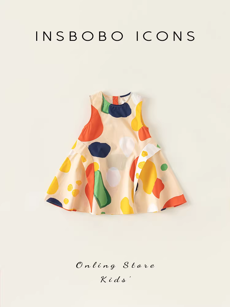 Váy bé gái, quần áo mùa hè, kiểu mới 2025, váy công chúa bé gái, váy trẻ em, quần áo không tay cho bé gái, quần áo trẻ em thời trang