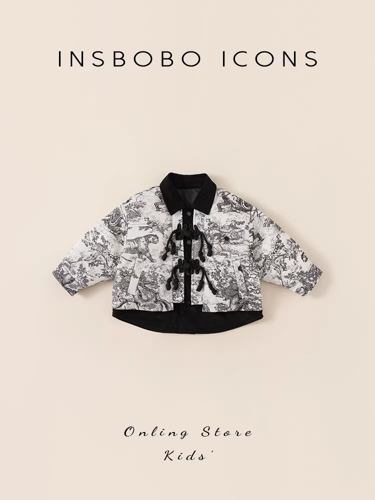 Áo khoác lông vũ trẻ em, áo khoác lông vũ trẻ sơ sinh, áo Tang suit cho bé trai, áo khoác lông vũ cho bé gái, áo khoác lông vũ cho trẻ mới biết đi, quần áo mùa đông phong cách Trung Hoa mới, hợp thời trang