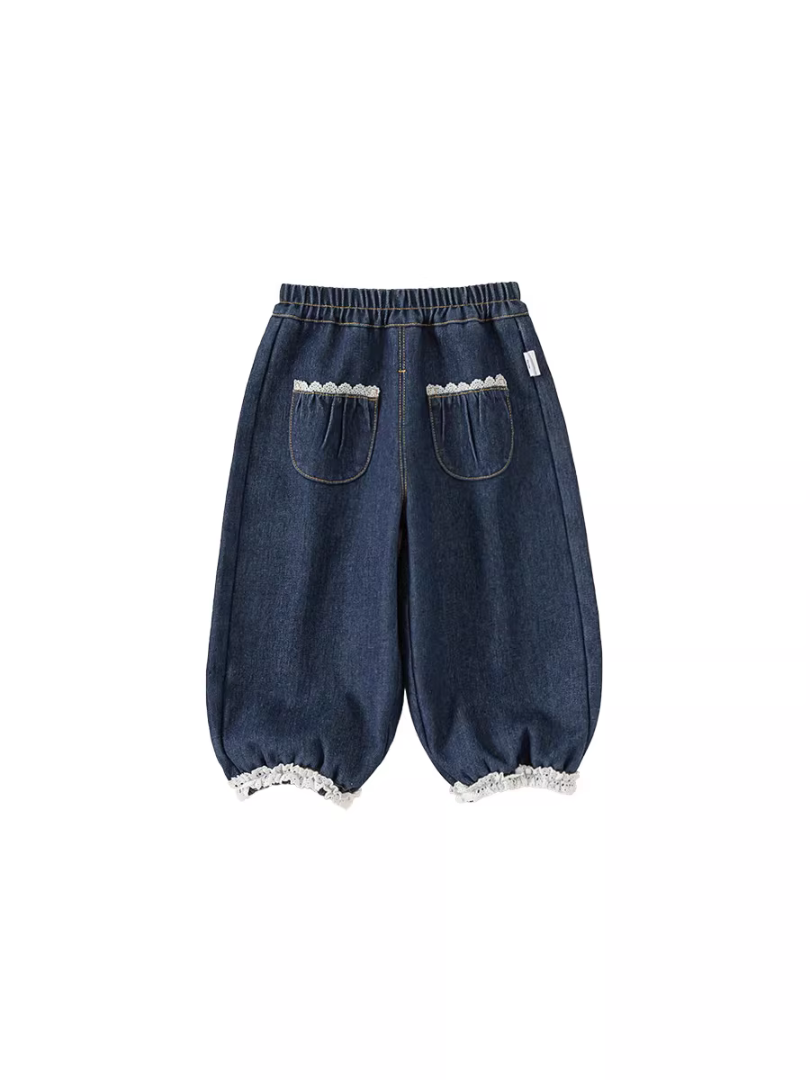 Quần jeans trẻ em INSbobo, kiểu mới thu đông 2025, quần dài bé gái, quần bé mặc thường ngày thu đông