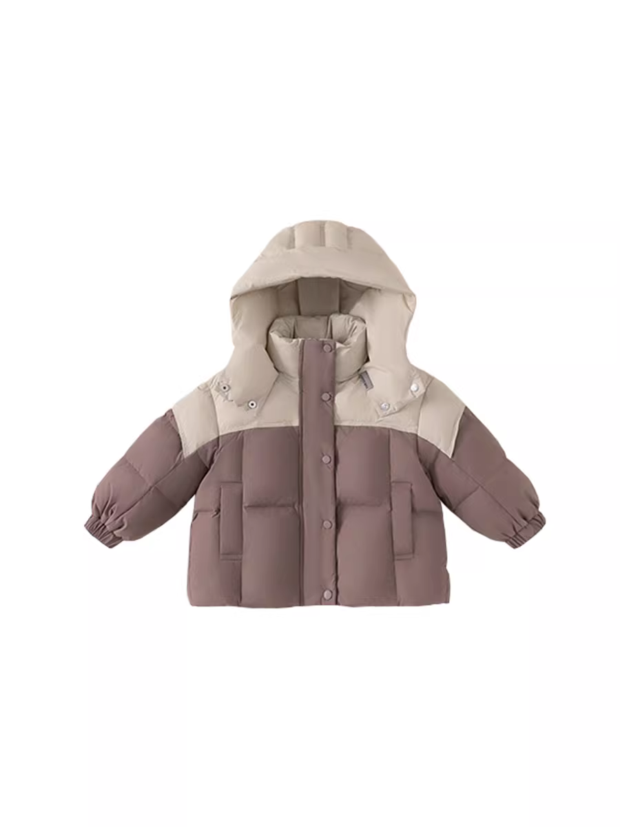 Áo khoác lông vũ trẻ em INSbobo, áo khoác lông vũ mùa đông ba lớp chống thấm cho bé gái, áo khoác lông vũ cho bé trai, 90% lông vịt trắng mùa đông