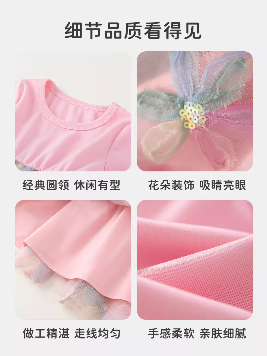 Váy bé gái INSbobo, váy công chúa bé gái, váy dài mùa thu phong cách mới mùa xuân thu, quần áo trẻ em