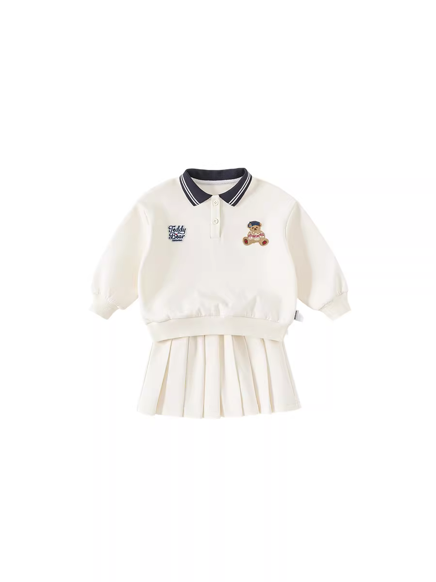 Bộ đồ trẻ em INSbobo [Teddy Bear Series] Thu Đông 2025 - Phong cách mới, trang phục chị em gái, quần áo anh em trai