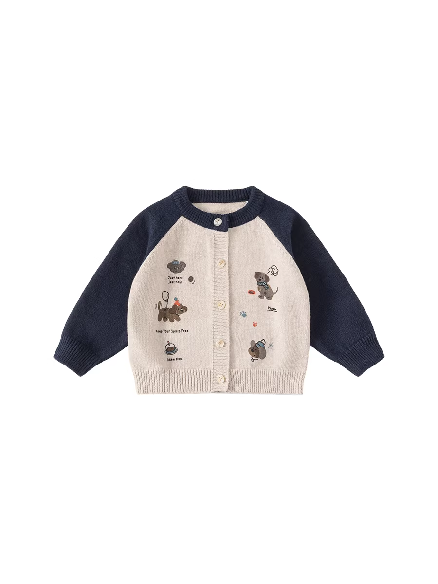 Áo len bé trai INSbobo mùa đông 2025 mới, dày dặn, chất liệu dệt kim, thời trang mùa đông cho trẻ em