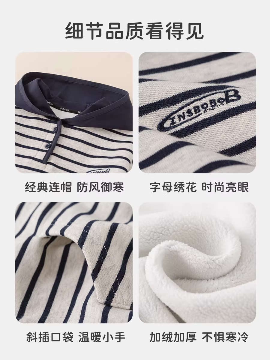 Áo len bé trai INSbobo mùa đông 2025 kiểu dáng thời trang áo trẻ em dày dặn ấm áp tay dài mùa thu đông