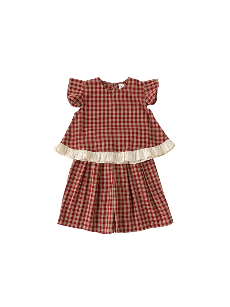 Bộ trang phục mùa hè cho bé gái, quần áo trẻ em thời trang, quần áo mùa hè sành điệu cho bé gái, kiểu mới 2025, quần áo mùa hè cho bé gái nhỏ.