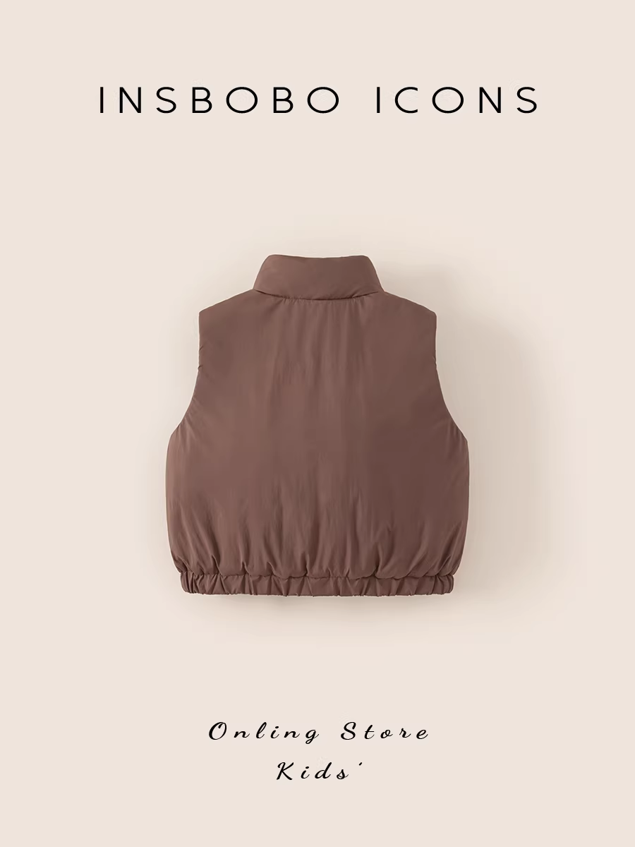 Áo ghi lê trẻ em INSbobo mùa đông 2025 kiểu mới thời trang quần áo bé trai áo ghi lê ấm áp thời trang mùa thu đông