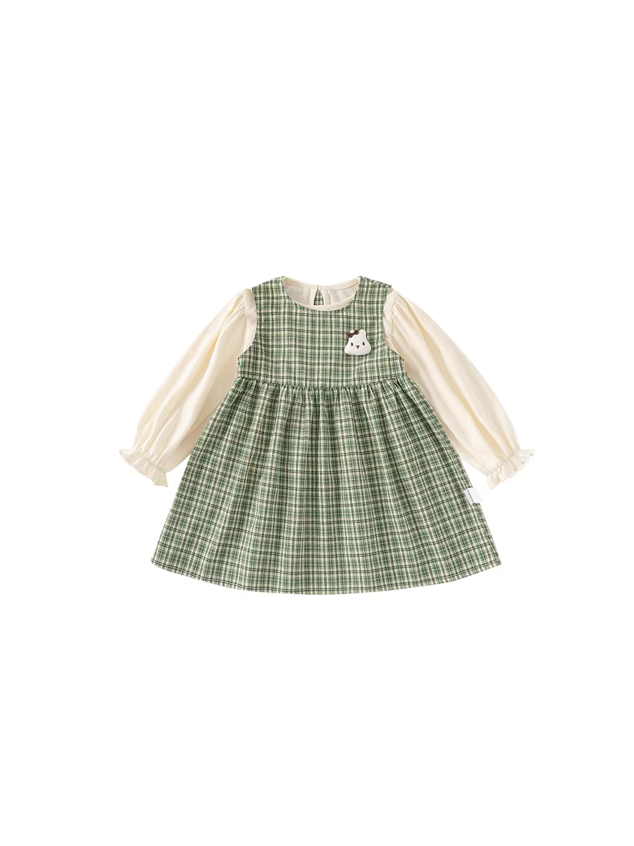 Đầm bé gái INSbobo thu đông 2025 kiểu mới thời trang quần áo trẻ em bộ đồ thu bé gái