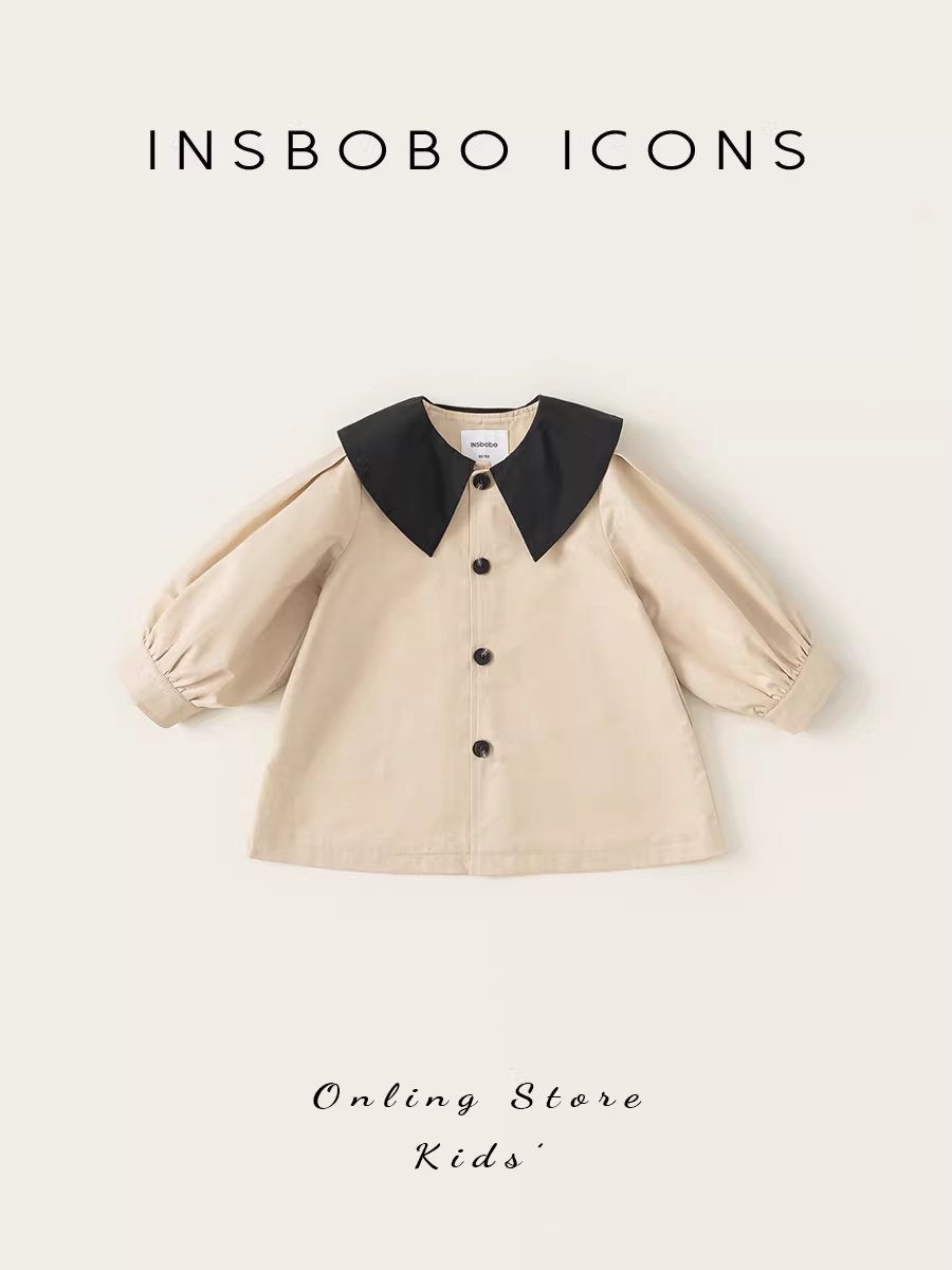 Áo khoác ngoài cho bé gái Thu 2025 kiểu mới, quần áo thu cho trẻ em, áo gió bé gái, áo khoác ngoài thời trang cho bé gái, phong cách giản dị và thời thượng