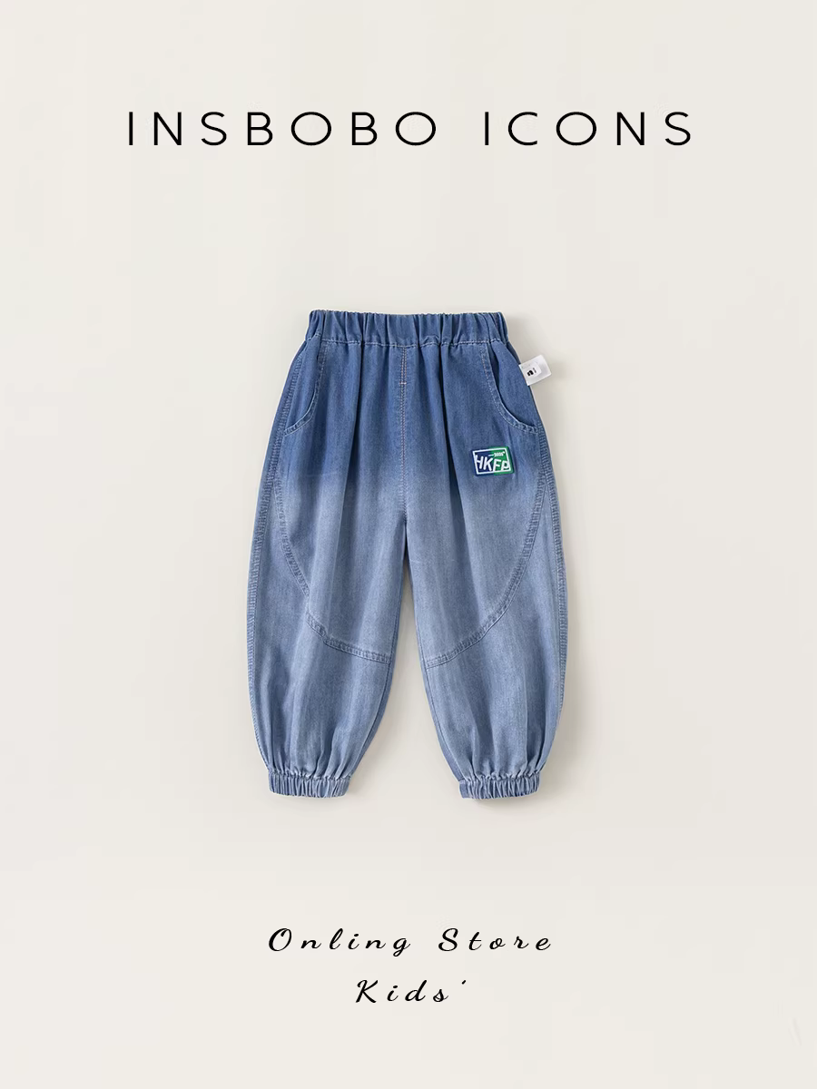 Quần trẻ em INSbobo mùa hè, quần chống muỗi cho bé gái, quần bò trẻ em, quần điều hòa mùa hè mới 2025 cho bé trai