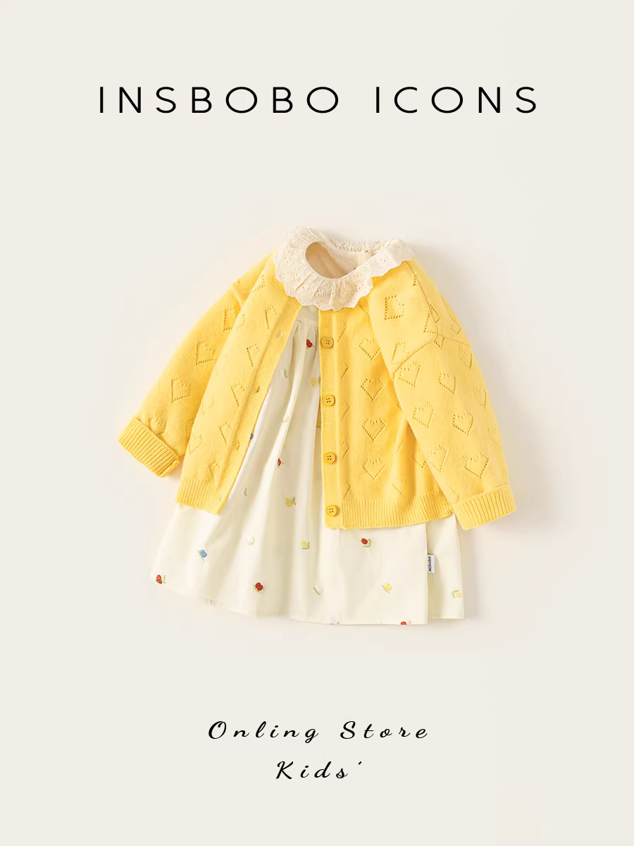 Váy bé gái INSbobo kiểu mới thu đông 2025, thời trang, váy trẻ em xuân thu, váy bé gái một tuổi