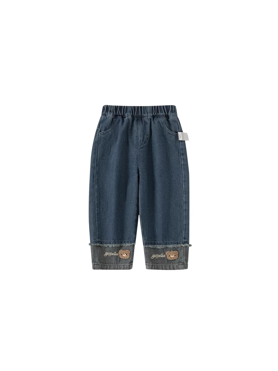 Quần bé gái INSbobo thu đông 2025 kiểu mới quần jean bé gái quần trẻ em mùa thu quần thường ngày quần áo trẻ em