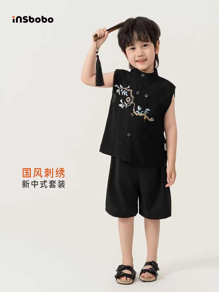 Trang phục trang trọng của bé trai một tuổi, bộ đồ bé trai kiểu Trung Hoa, Hanfu bé trai mùa xuân thu, quần áo quý ông nhỏ mùa thu, bộ đồ Đường mới năm 2025.