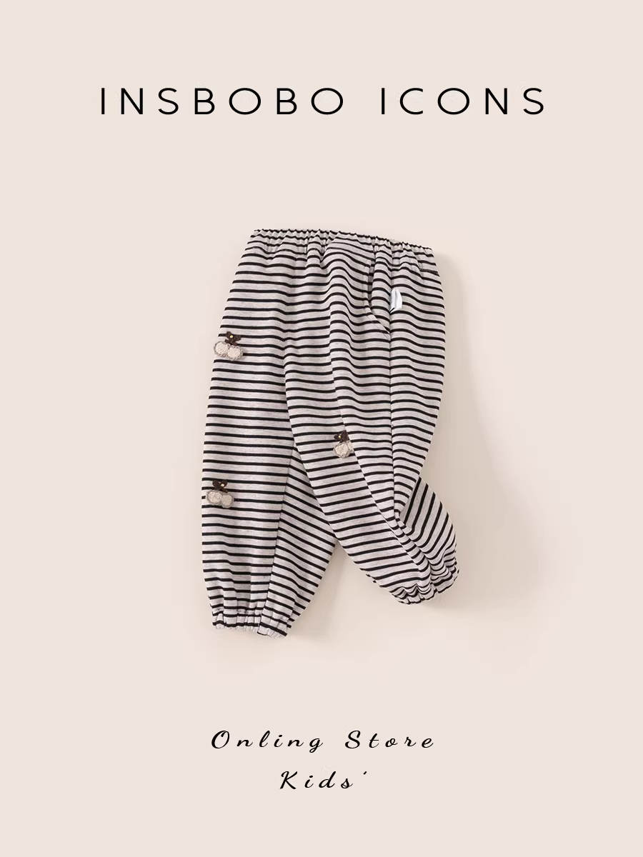 Quần bé gái INSbobo mùa đông 2025 kiểu dáng mới thời trang quần dài dày giữ ấm cho bé mùa thu đông