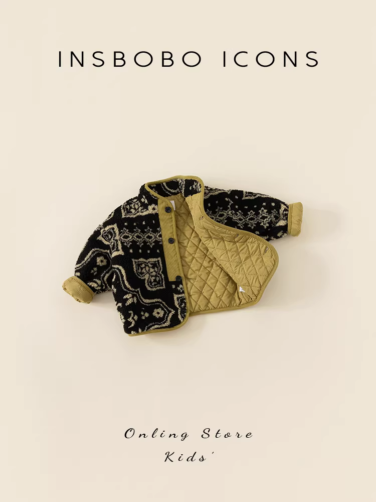 Áo khoác mùa đông bé trai 2025, quần áo mùa đông trẻ em mới, áo khoác thu đông, áo khoác bông bé gái, áo khoác len cừu, áo khoác bông