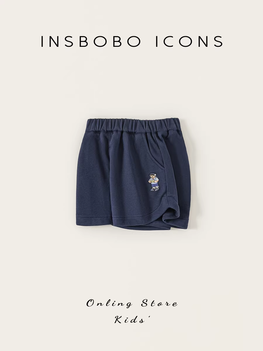 Quần đùi bé trai INSbobo [Bộ sưu tập Gấu Teddy] hè 2025, quần trẻ em hè mới