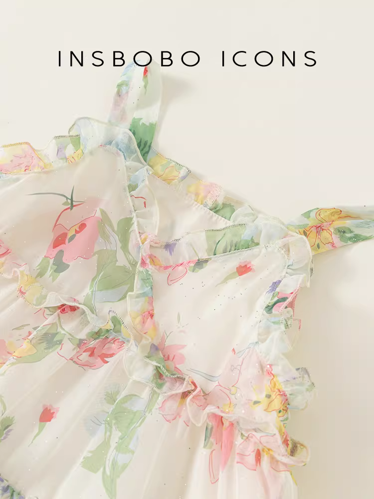 Váy bé gái, quần áo mùa hè, quần áo trẻ em, kiểu mới 2025, váy yếm bé gái, váy công chúa bé gái, INSbobo