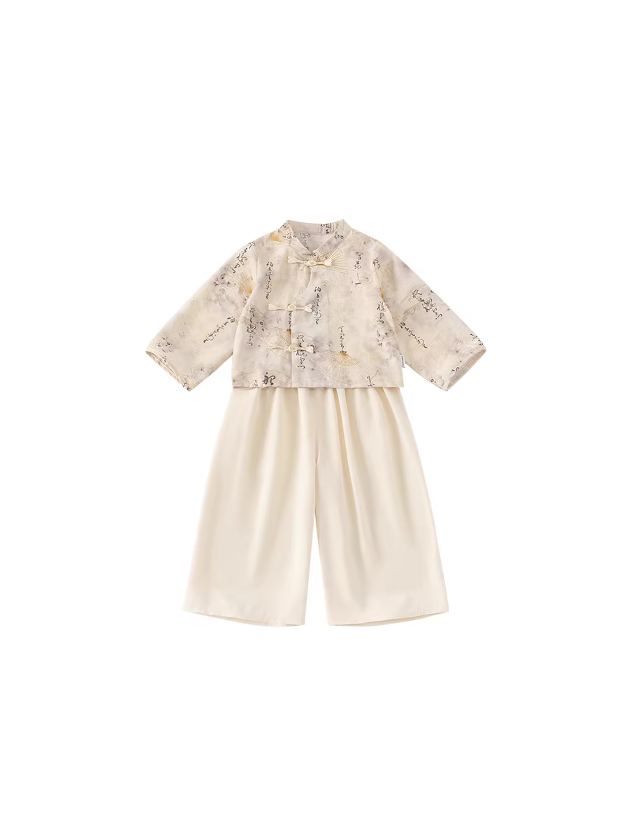 Váy Hanfu bé gái INSbobo, trang phục mùa thu cho bé gái 1 tuổi, bộ đồ kiểu Trung Hoa mới năm 2025, bộ đồ Tang phục cho bé