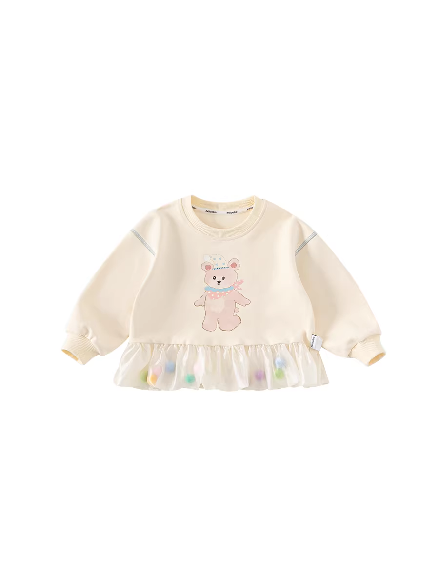 Áo thun nữ INSbobo thu đông 2025 kiểu mới áo bé gái xuân thu quần áo trẻ em thời trang trẻ em