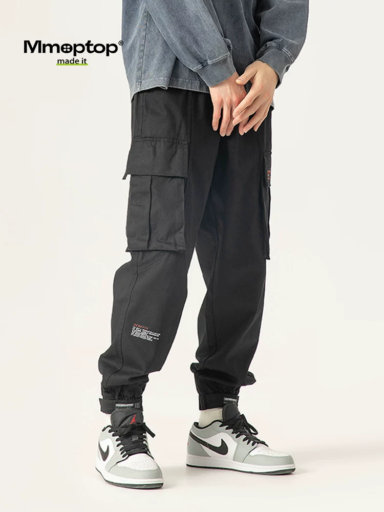 Mmoptop2025 mùa xuân hợp thời trang thương hiệu quần jogger cargo nam cặp đôi quần dài giản dị phong cách Mỹ quần chức năng nam
