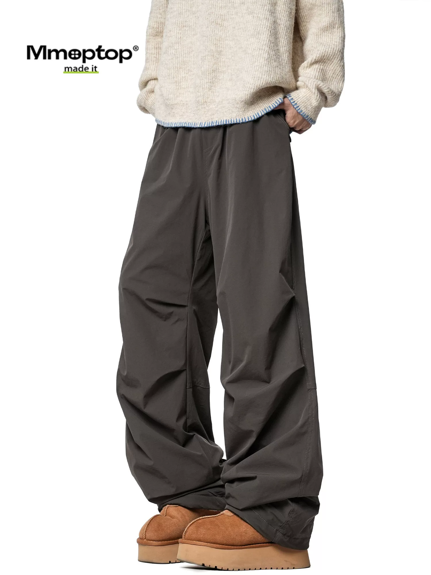 Quần cotton trượt tuyết ngoài trời Mmoptop dành cho nam và nữ, quần ống rộng dày dặn ấm áp mùa đông, thích hợp cho nhiệt độ xuống tới âm 40 độ ở Đông Bắc Trung Quốc, quần thường ngày.