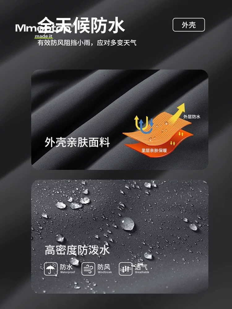Mmoptop ngoài trời leo núi quần áo bảo hộ lao động quần dài nam mùa đông ấm áp chống gió chống nước vịt xuống quần trượt tuyết tấn công