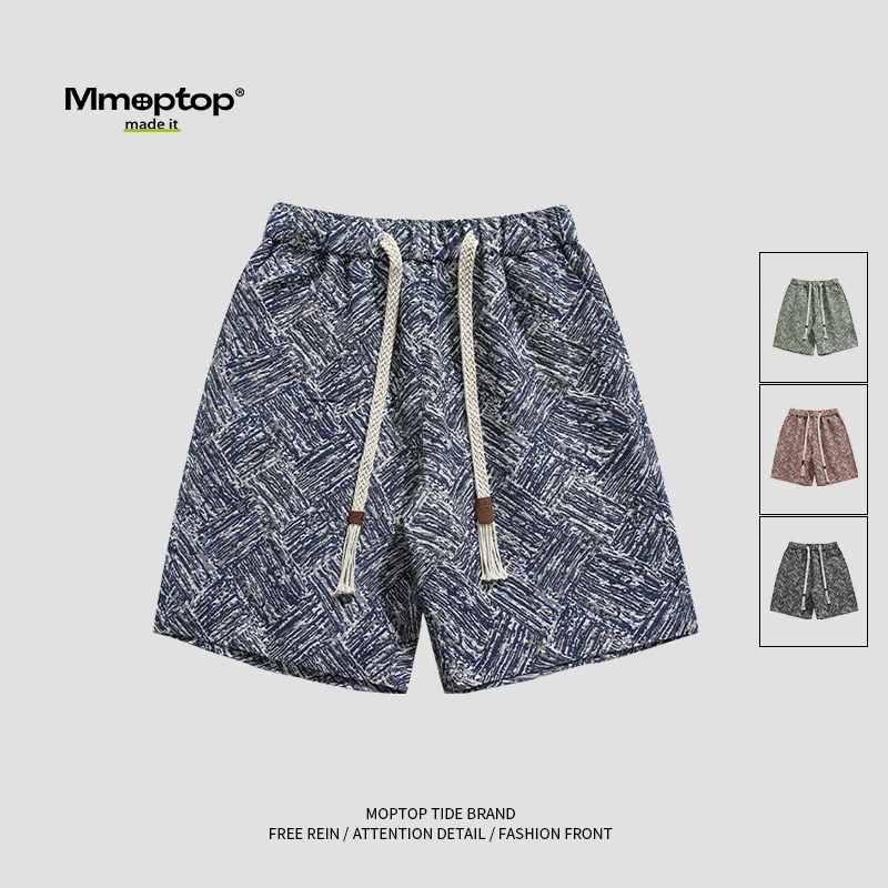 Mmoptop2024 quần short họa tiết hoa thường ngày mùa hè dành cho nam giới mới quần thể thao bãi biển Hawaii quần năm điểm quần áo nam