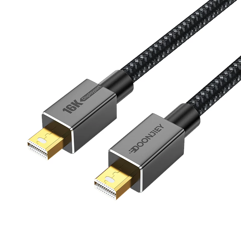 Cáp Mini DP phiên bản nam-nam 2.1 16K độ phân giải cao 4K240hz tốc độ làm mới cao cho card đồ họa máy tính kết nối màn hình 8K