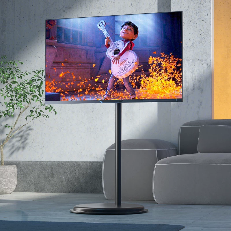 Chân đế TV xoay trái phải, lắp đặt không cần khoan, điều chỉnh độ cao, xem đa góc 14-27-34- 43-55inch