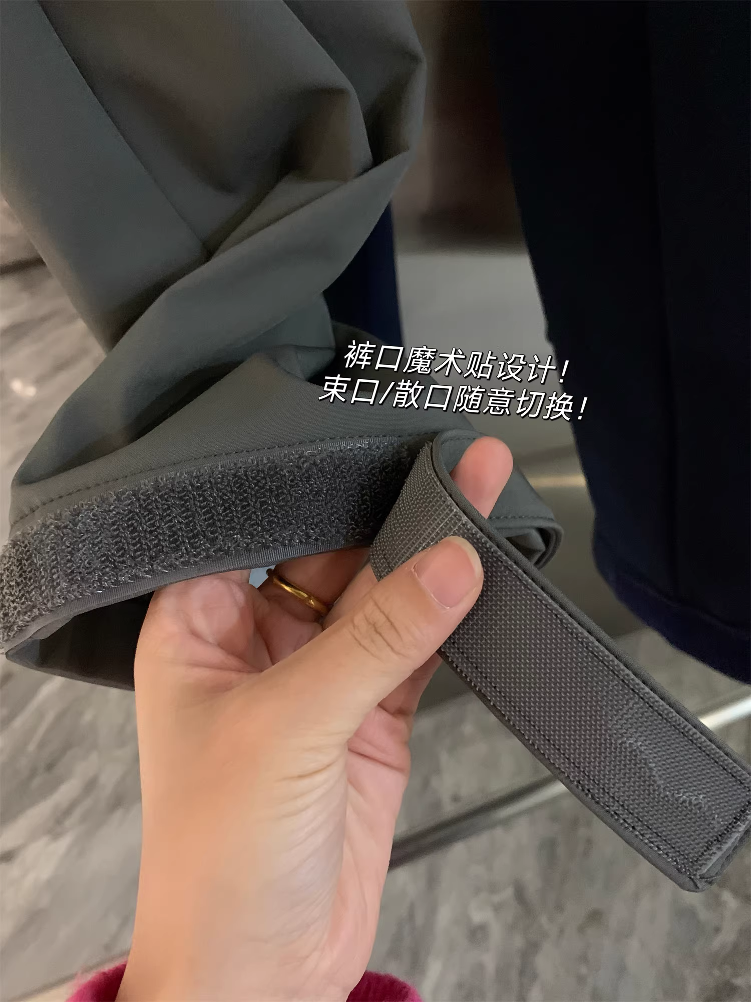 Thiết kế độc đáo của Don Quixote! Quần thể thao thường ngày kiểu quần áo bảo hộ lao động dành cho nam mùa thu đông, lót lông cừu, dày dặn, thoải mái, thoáng khí.