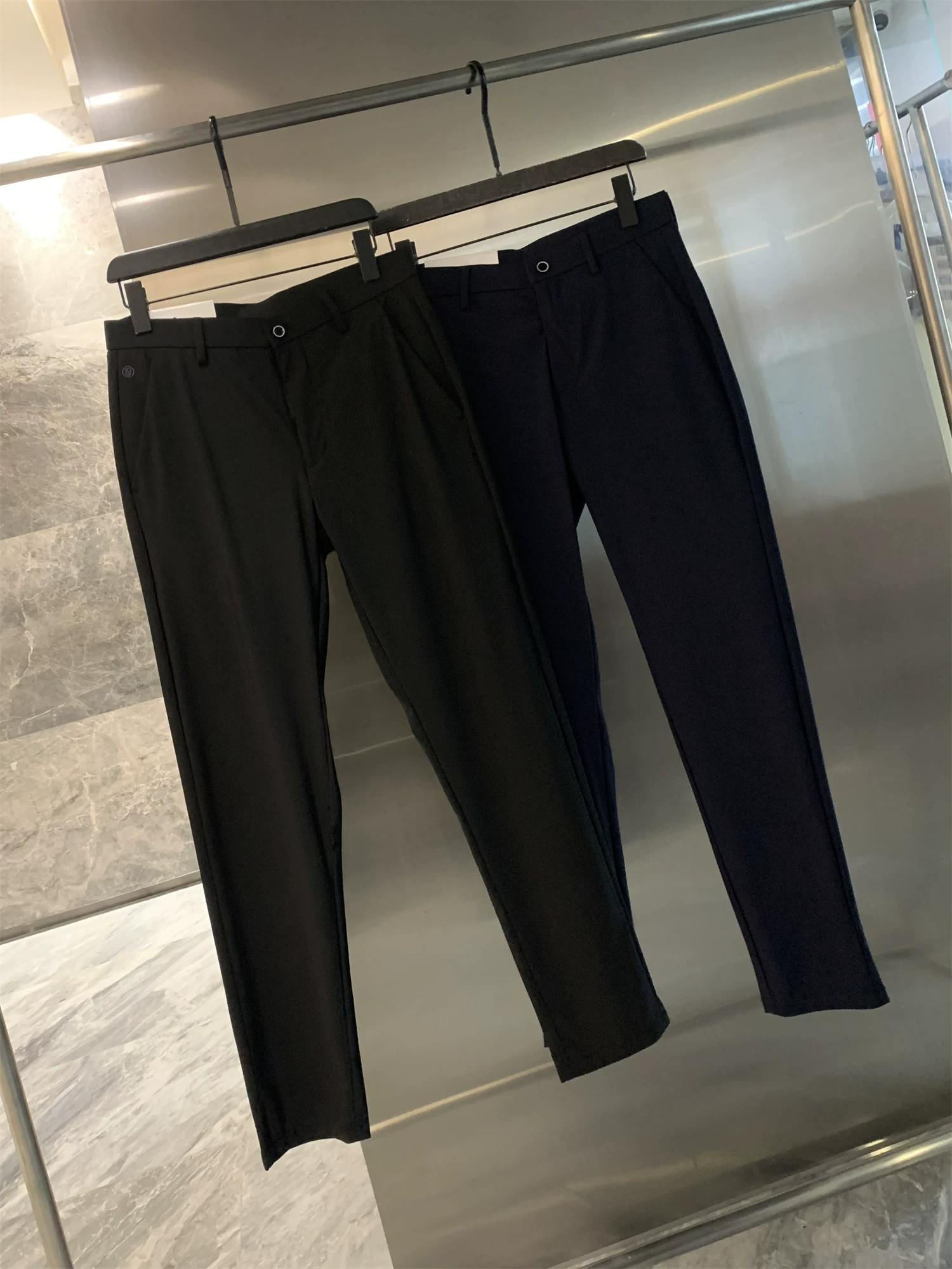 Công nghệ Don Quixote Ice Oxygen Bar! Dòng sản phẩm dành cho doanh nhân nhẹ nhàng! Quần dài dáng thẳng đa năng mùa hè Quần dài mỏng thông thường dành cho nam