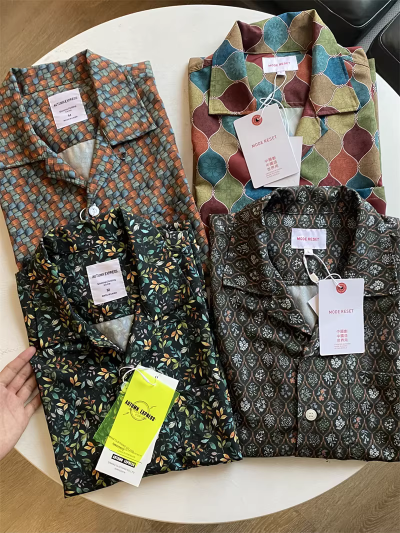 Phong cách nghỉ dưỡng Don Quixote! Áo thun ngắn tay in họa tiết cổ điển Cuba, phong cách bãi biển Hawaii, trượt ván, thương hiệu thời thượng.