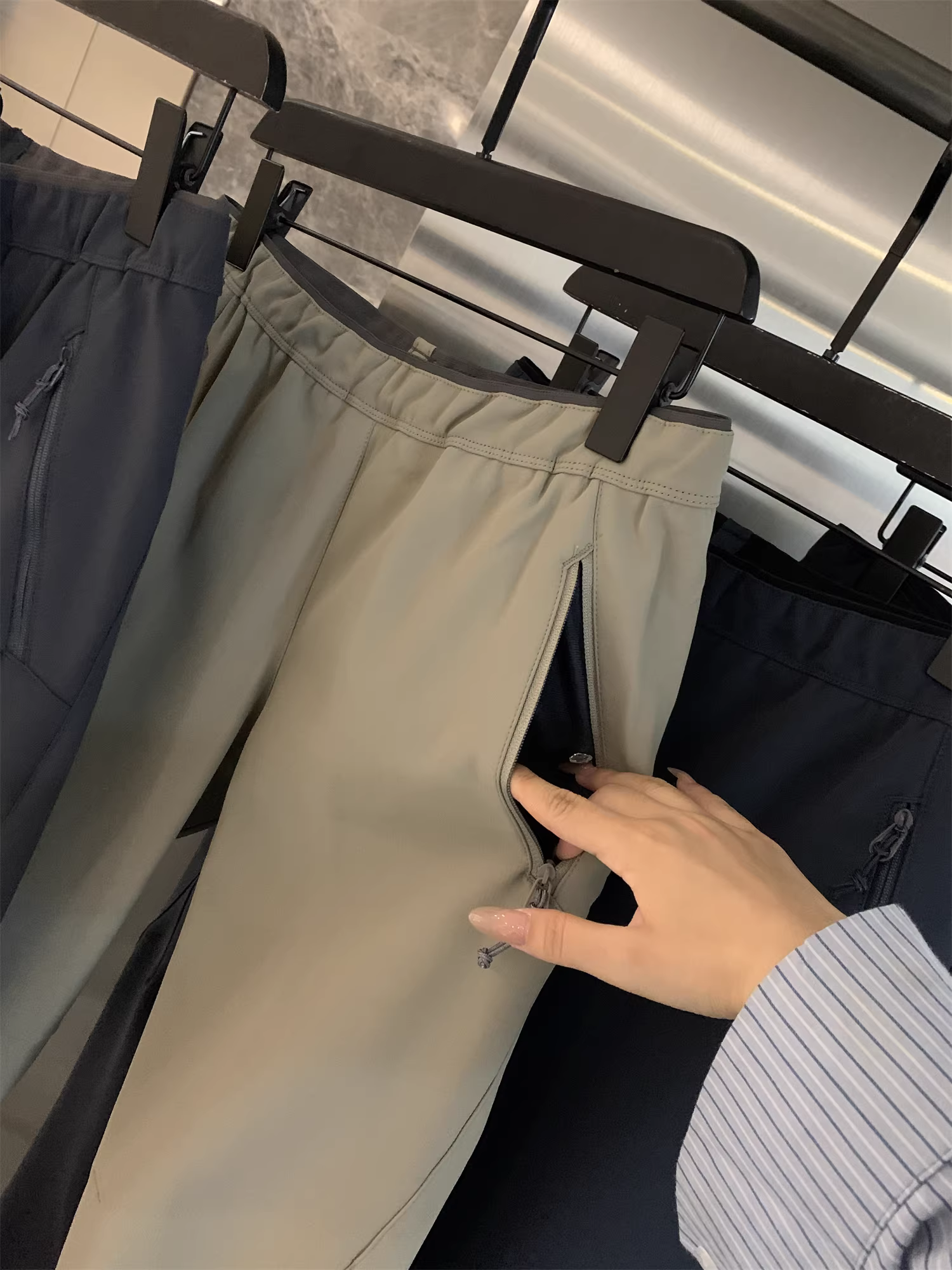 Don Quixote ARC Áo lông cừu ấm áp ngoài trời! Quần dài dệt kim giữ nhiệt công nghệ cao mùa thu đông thoáng khí dành cho nam giới