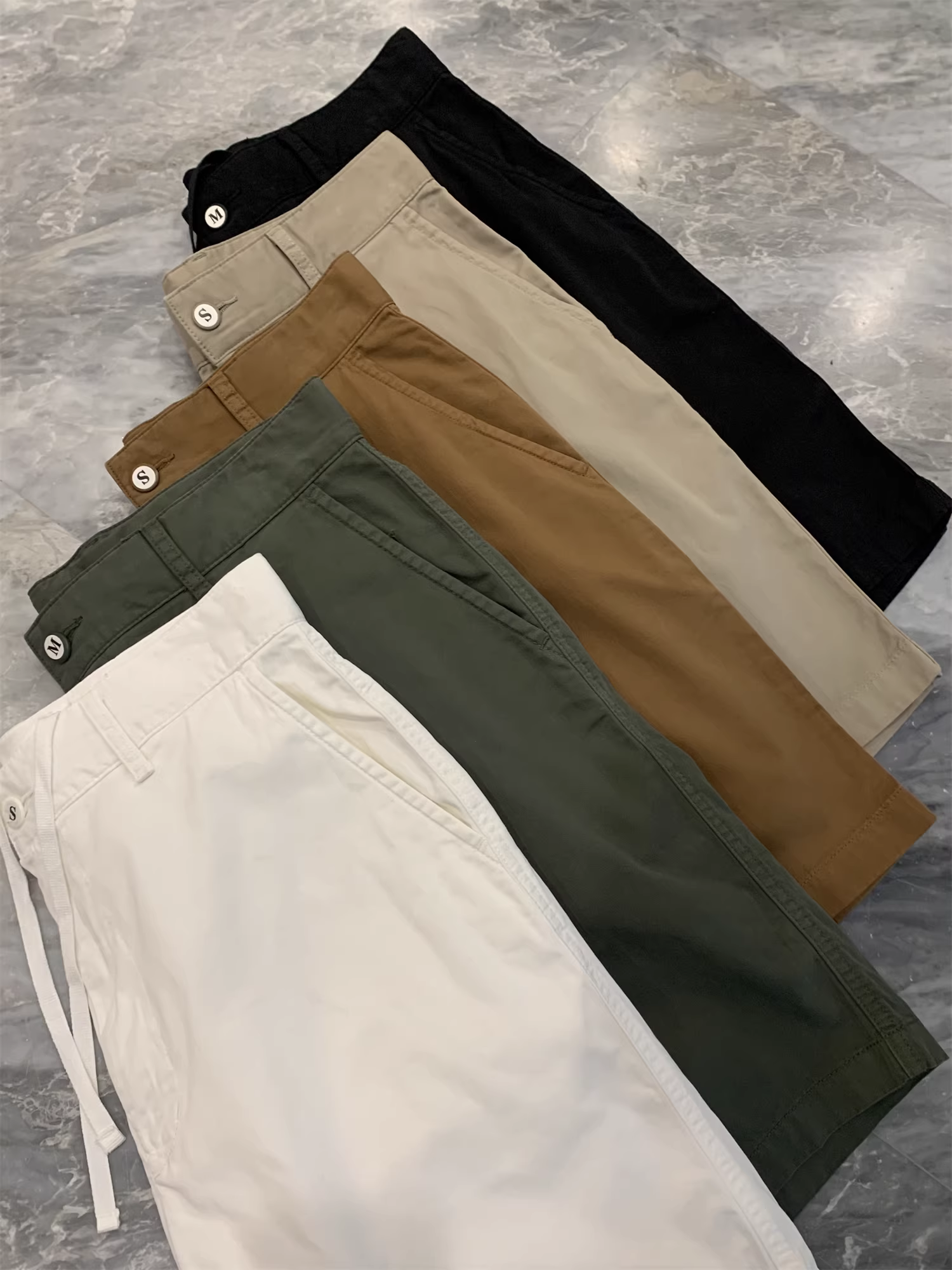 Don Quixote Bắc Mỹ Bản gốc! Quần short nam chất liệu cotton 100% dệt thủ công! Phong cách vintage, giặt mềm, dáng thẳng, thời trang mùa hè.