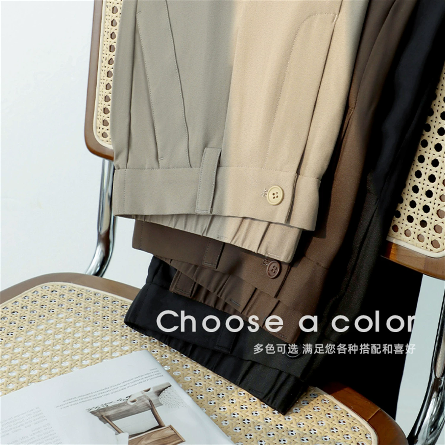 Don Quixote Hangpai Casual! Phong cách kinh doanh nhẹ nhàng, quần âu nam dáng ôm, co giãn, thân thiện với làn da, thoáng khí, thích hợp cho mùa hè.