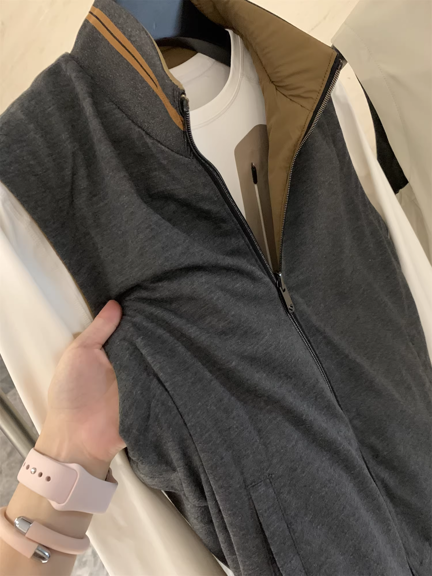 Don Quixote - Phong cách Ý sang trọng nhẹ nhàng! Có thể đảo ngược! Áo ghi-lê mùa thu, cổ đứng, nhẹ, kiểu dáng thường ngày dành cho nam.