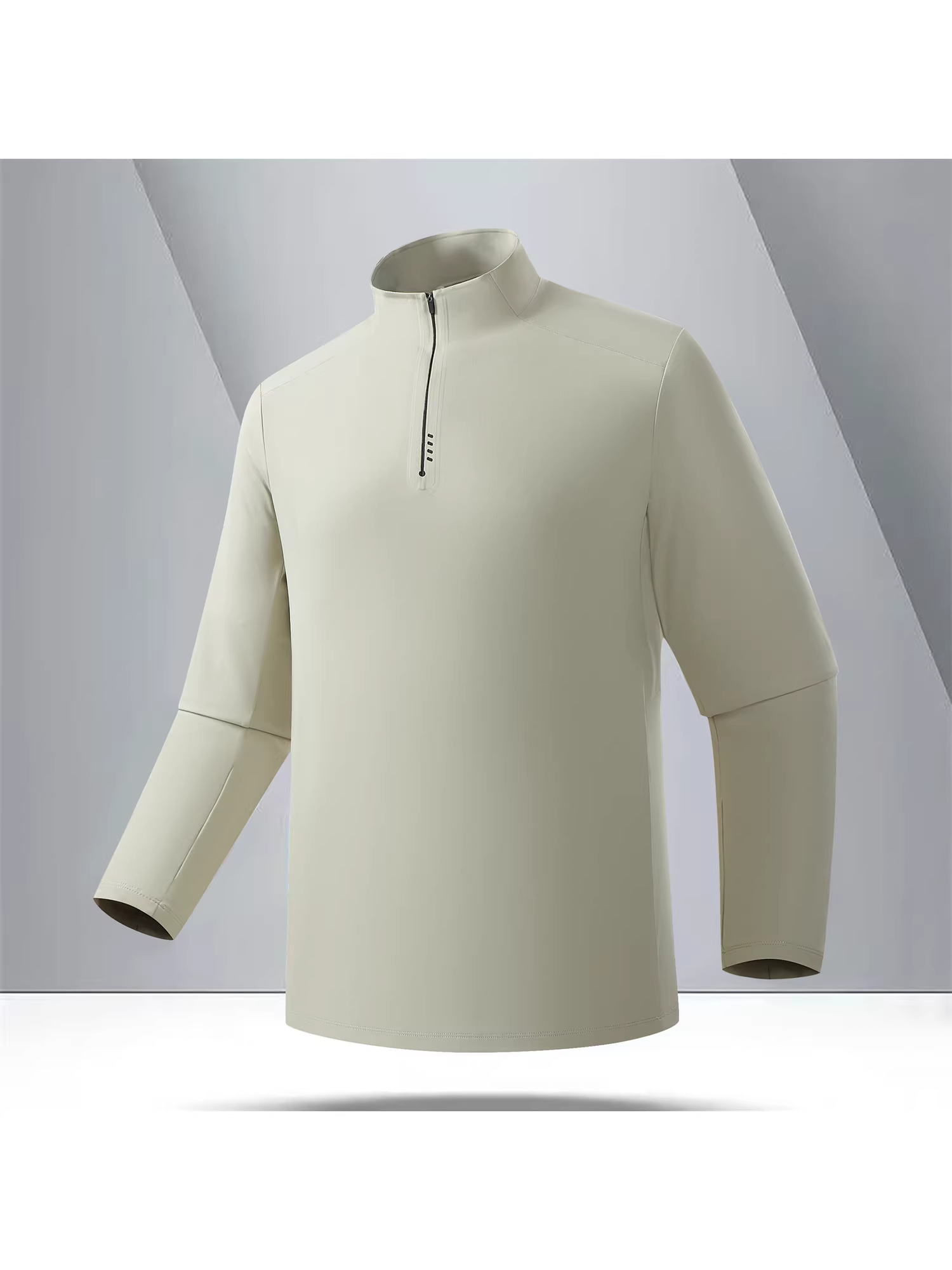 Don Quixote Outdoor N Series! Áo len thể thao cổ đứng nửa khóa kéo giữ ấm dài tay cho cặp đôi, lớp áo lót